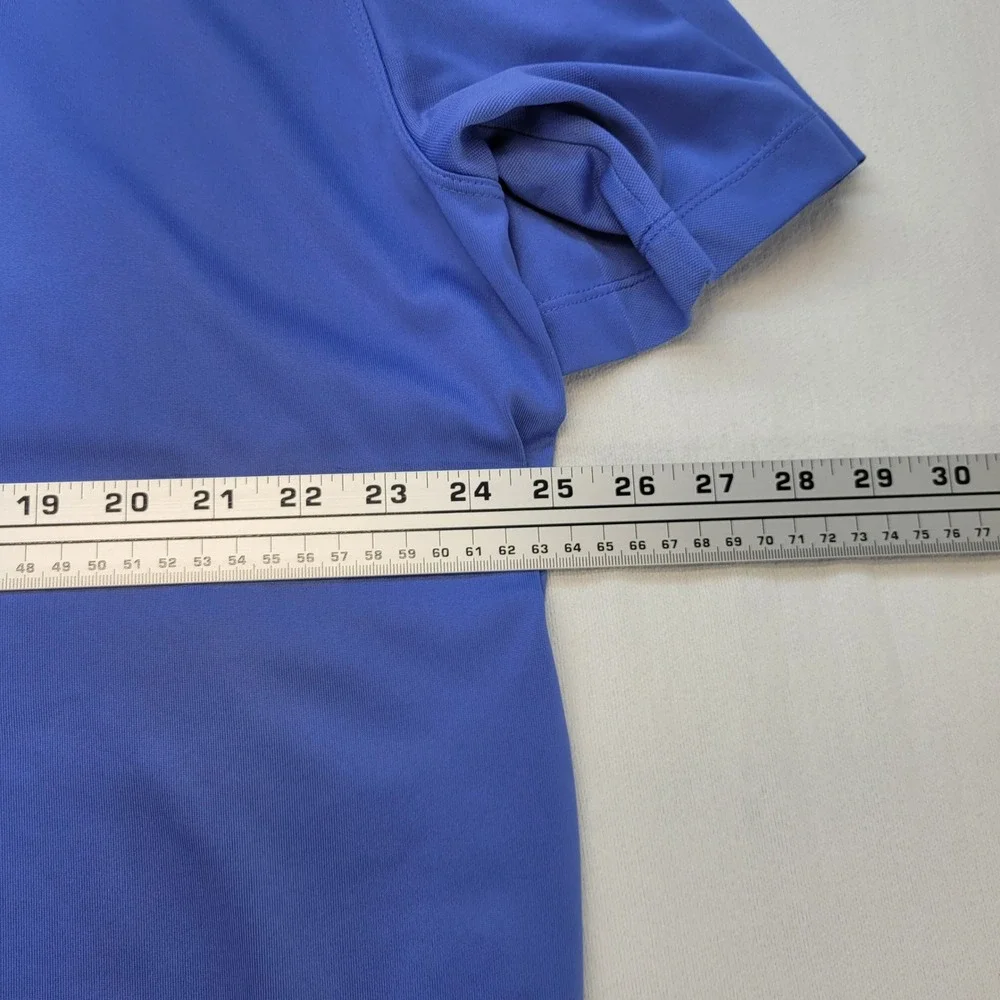 Nike Golf Polo Shirt Mens XL Blue Dri-FIT Short Sleeve Athletic‎ Preppy